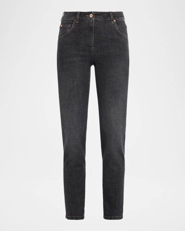 High Rise Skinny-Leg Jeans